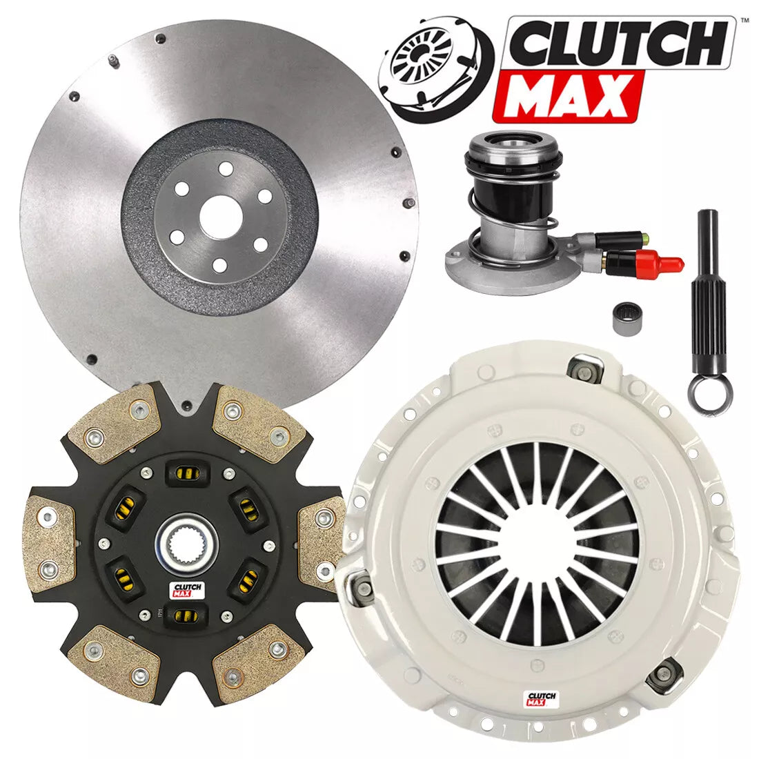 CLUTCHMAX  STAGE 3 CLUTCH KIT & FLYWHEEL WITH SLAVE CYLINDER BUNDLE SET [CM07054HDCWS-FW167940-ST3]