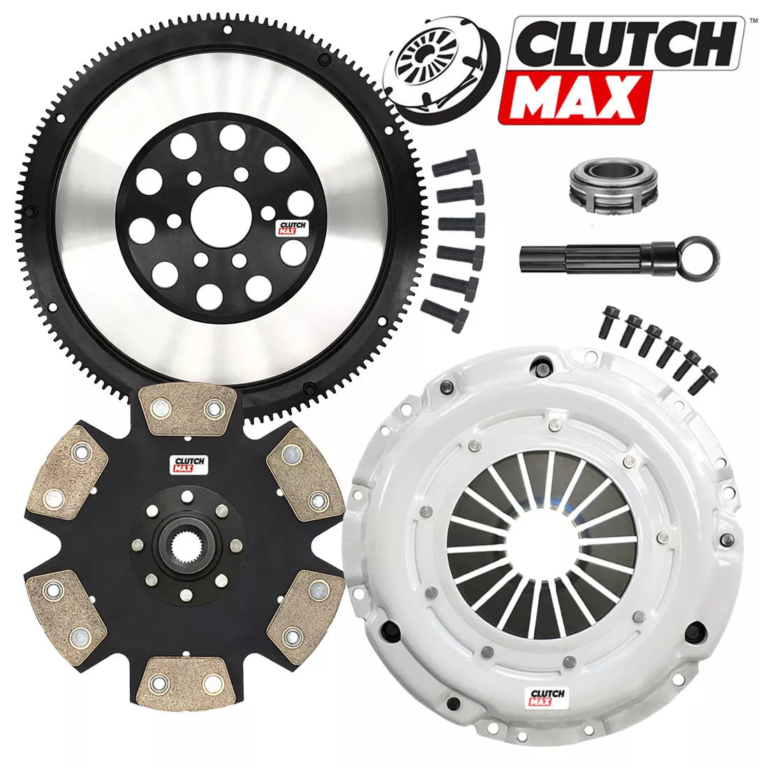 CLUTCHMAX  STAGE 4 CLUTCH KIT & PERFORMANCE CHROMOLY FLYWHEEL BUNDLE SET [CM17065HDDLSF-ST4]