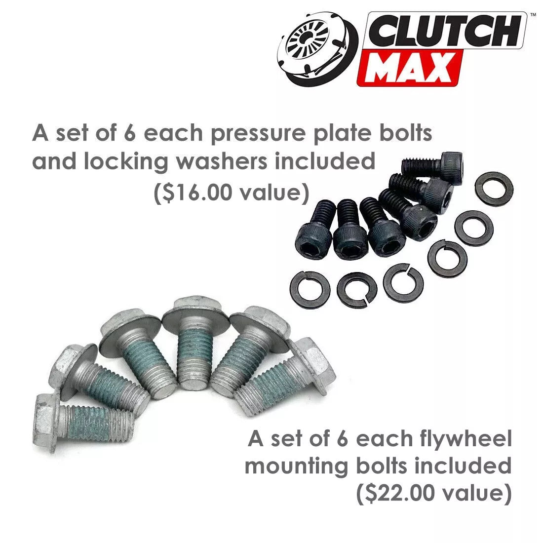 CLUTCHMAX 800HP TWIN PLATE CLUTCH KIT & PERFORMANCE CHROMOLY FLYWHEEL BUNDLE SET [CM04183MP-CK]