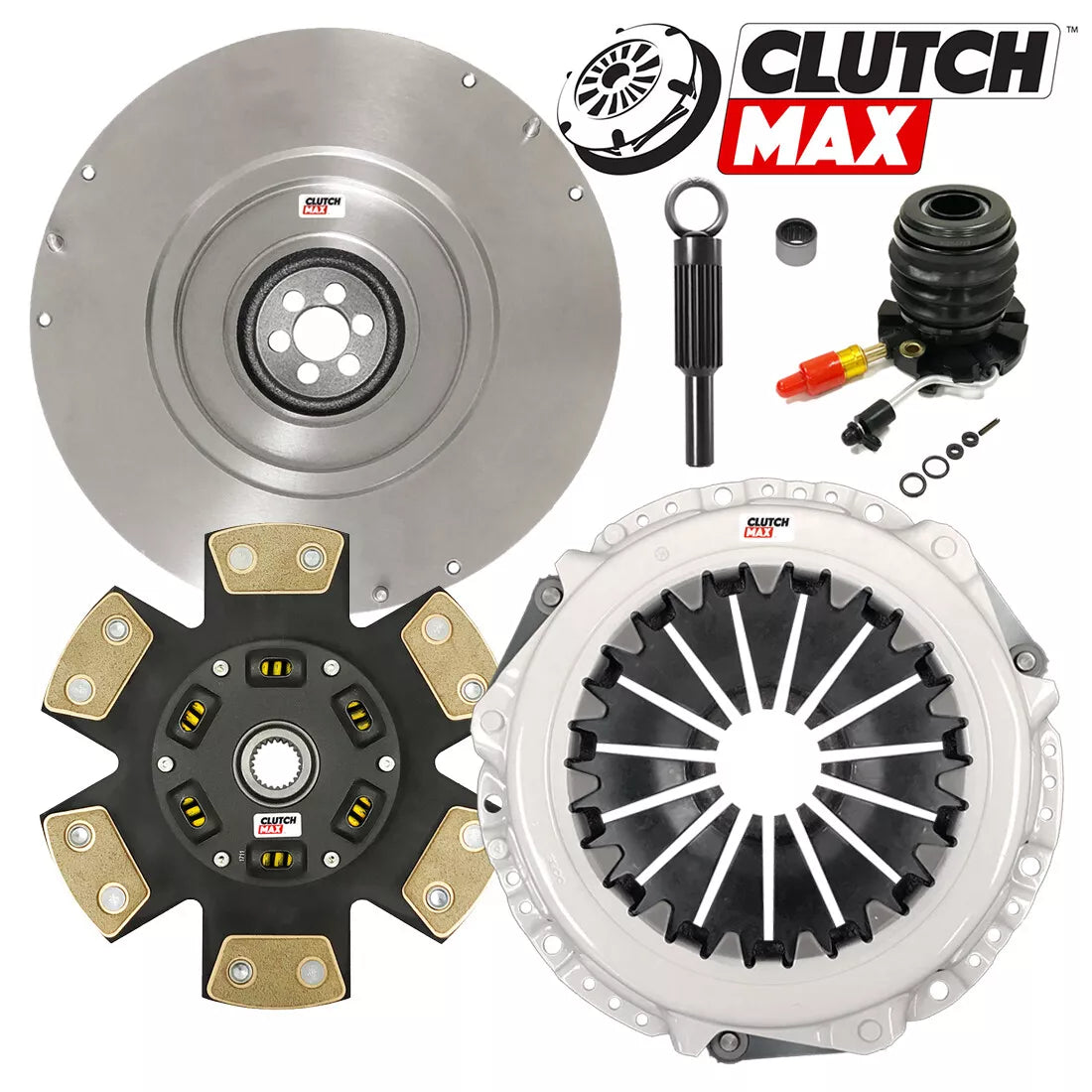 CLUTCHMAX STAGE 3 CLUTCH KIT & FLYWHEEL WITH SLAVE CYLINDER BUNDLE SET [CM07096HDCWS-FW167724-ST3]