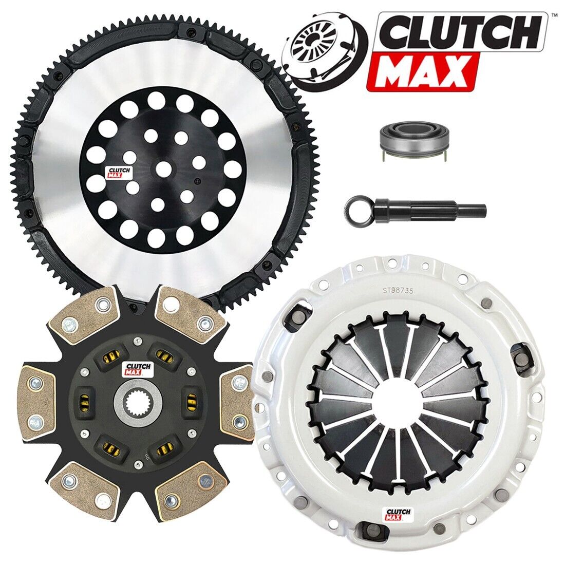 CLUTCHMAX  STAGE 4 CLUTCH KIT & PERFORMANCE CHROMOLY FLYWHEEL BUNDLE SET [CM05048HDDLSF7-ST4]