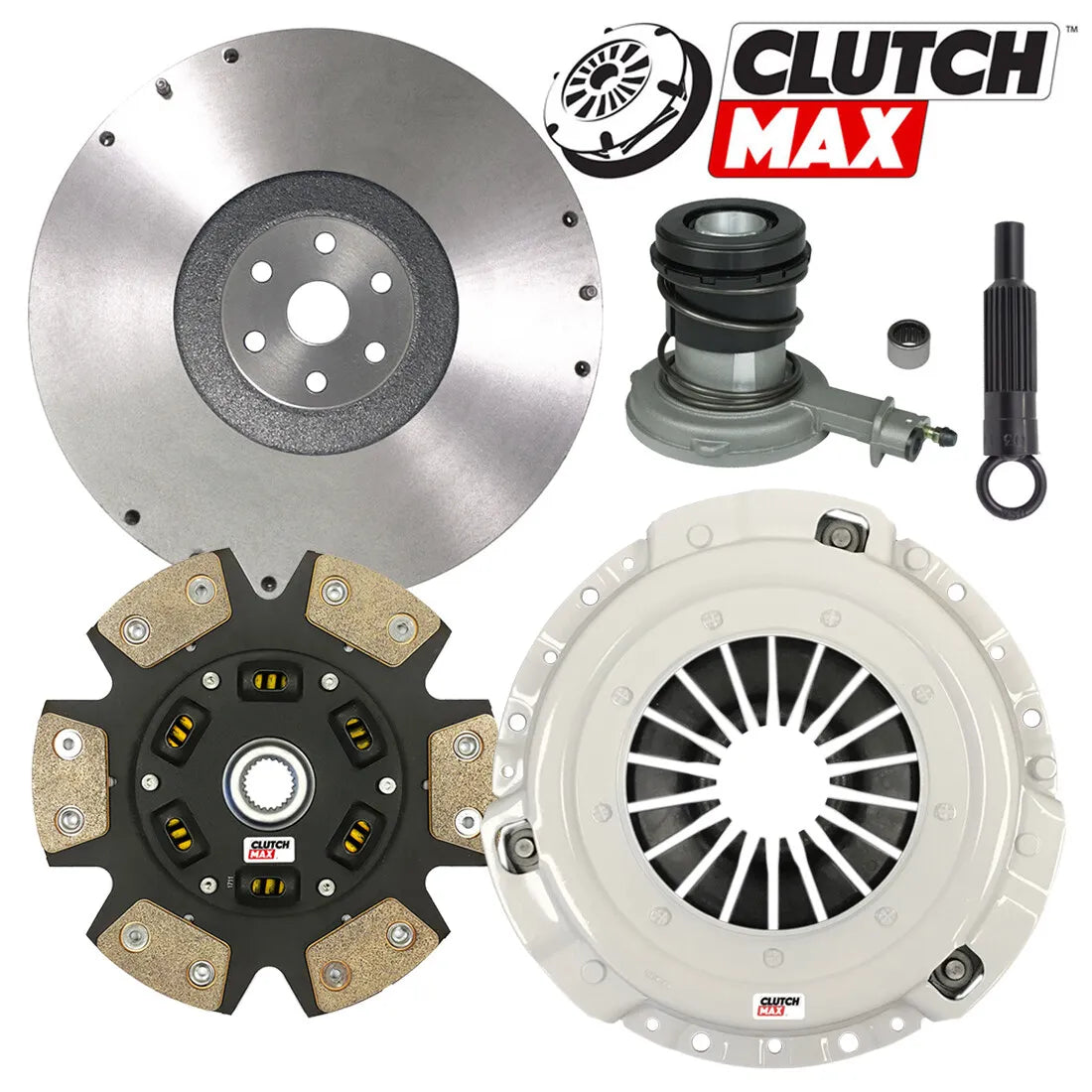 CLUTCHMAX  STAGE 3 CLUTCH KIT & FLYWHEEL WITH SLAVE CYLINDER BUNDLE SET [CM07048HDCWS-FW167940-ST3]