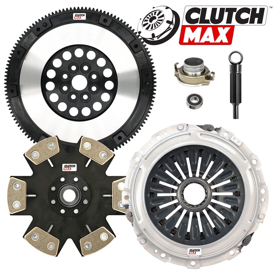 CLUTCHMAX  STAGE 4 CLUTCH KIT & PERFORMANCE CHROMOLY FLYWHEEL BUNDLE SET [CM15025HDDLSF-ST4]