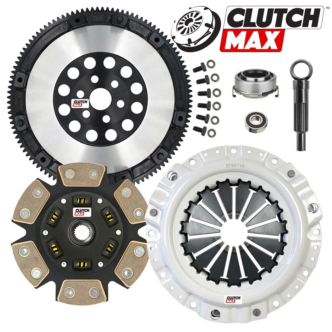 CLUTCHMAX  STAGE 3 CLUTCH KIT & PERFORMANCE CHROMOLY FLYWHEEL BUNDLE SET [CM10045HDCLSF-ST3]