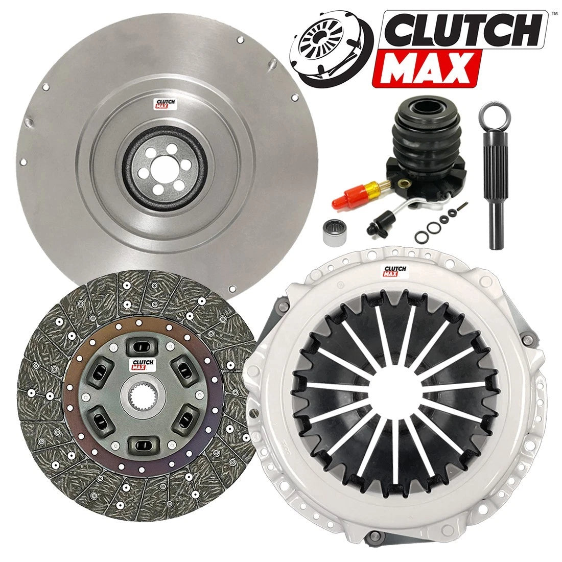 CLUTCHMAX STAGE 2 CLUTCH KIT & FLYWHEEL WITH SLAVE CYLINDER BUNDLE SET [CM07096HDWS-FW167724-ST2]