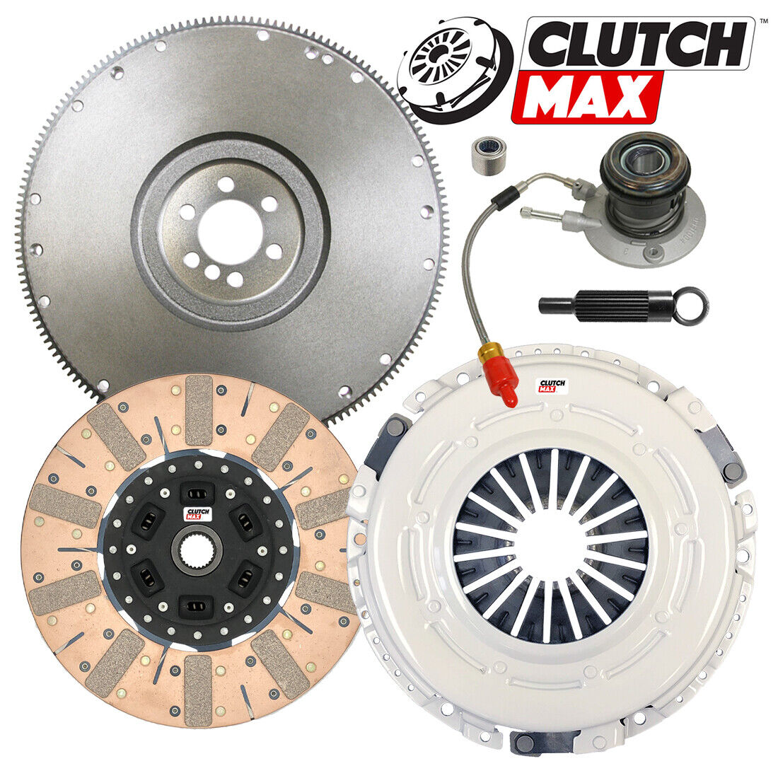 CLUTCHMAX  STAGE 3 CLUTCH KIT & FLYWHEEL WITH SLAVE CYLINDER BUNDLE SET [CM04273DFWS-FW167578-ST3]