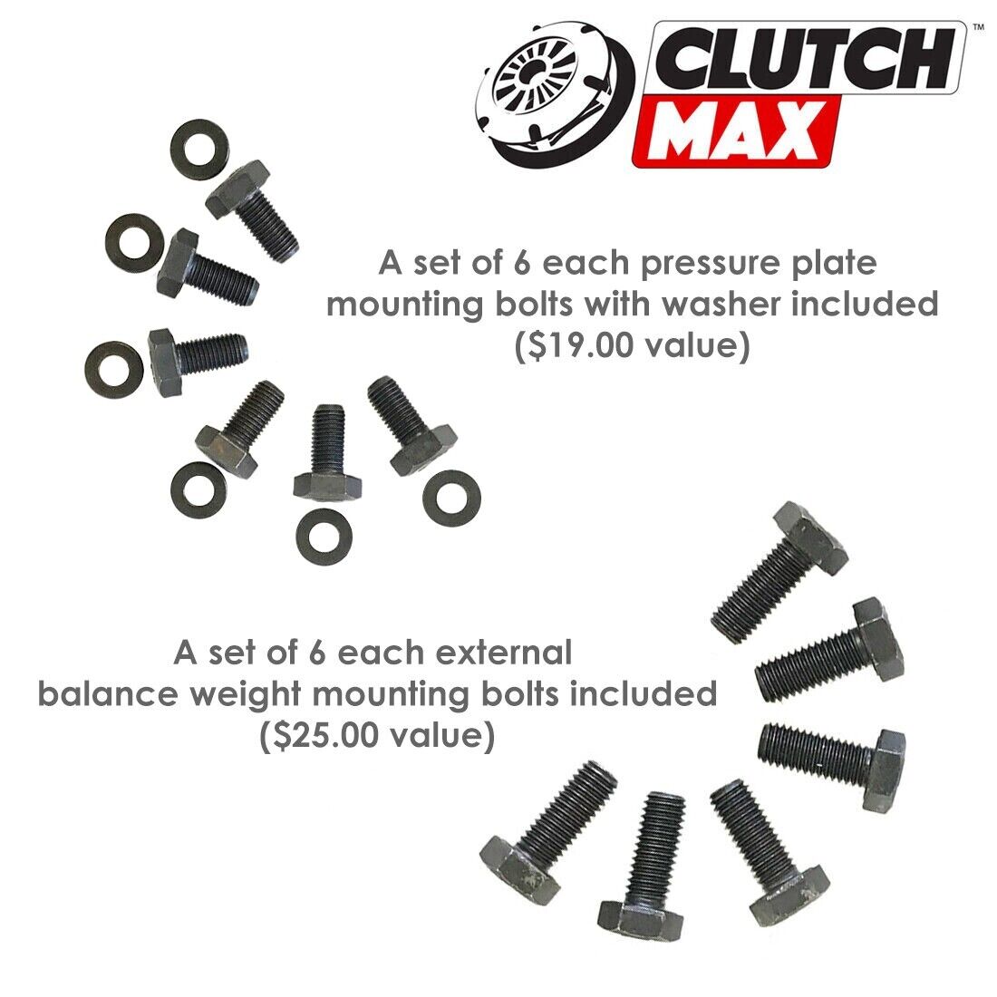 CLUTCHMAX  STAGE 1 CLUTCH KIT & PERFORMANCE CHROMOLY FLYWHEEL COUNTER WEIGHT BUNDLE SET [CM10061HDLSF-CW-03-ST1]