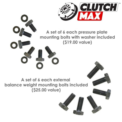 CLUTCHMAX  STAGE 1 CLUTCH KIT & PERFORMANCE CHROMOLY FLYWHEEL COUNTER WEIGHT BUNDLE SET [CM10061HDLSF-CW-03-ST1]