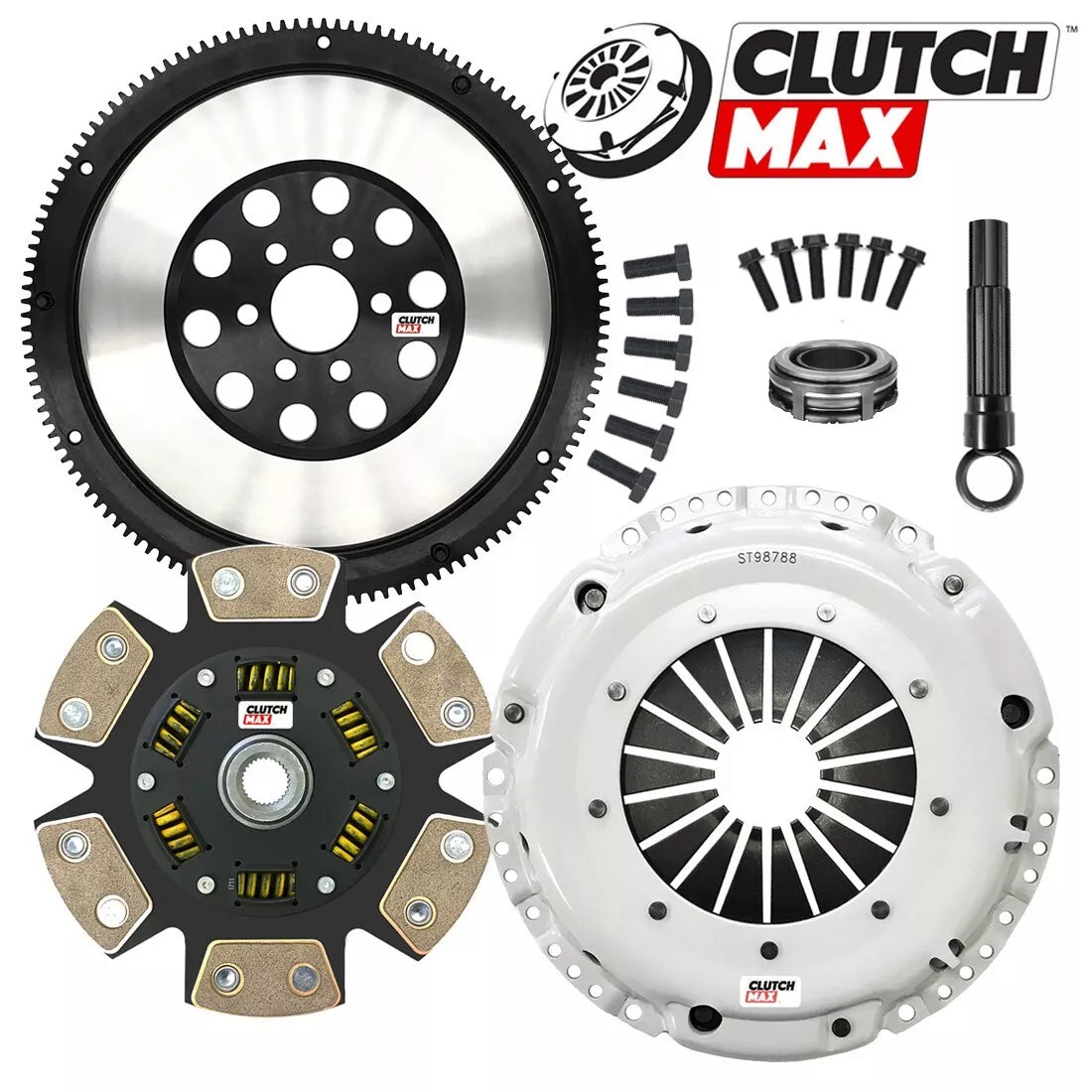 CLUTCHMAX  STAGE 3 CLUTCH KIT & PERFORMANCE CHROMOLY FLYWHEEL BUNDLE SET [CM17146HDCLSF-ST3]