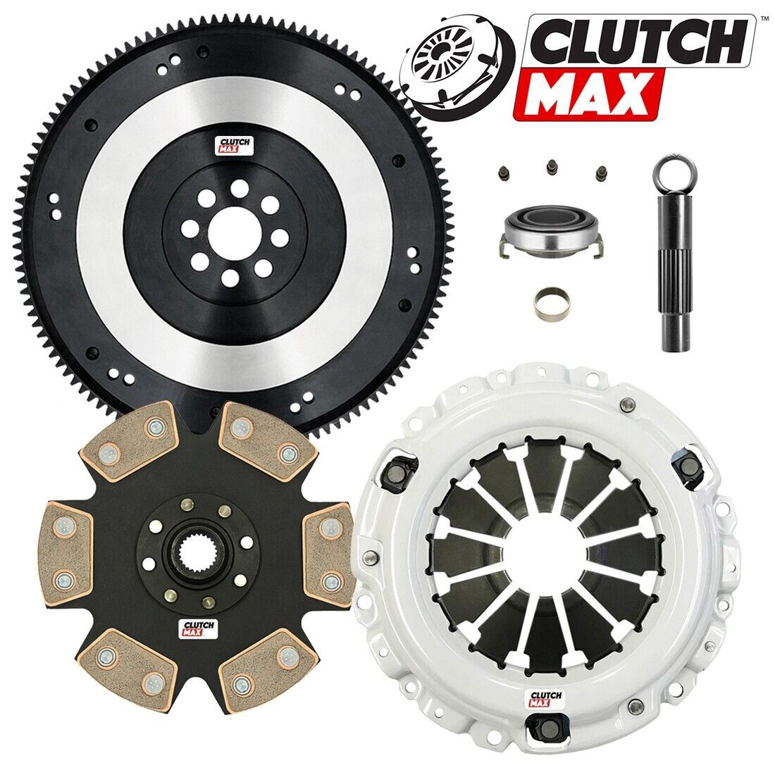 CLUTCHMAX  STAGE 4 CLUTCH KIT & PERFORMANCE CHROMOLY FLYWHEEL BUNDLE SET [CM08137HDDLSF-ST4]