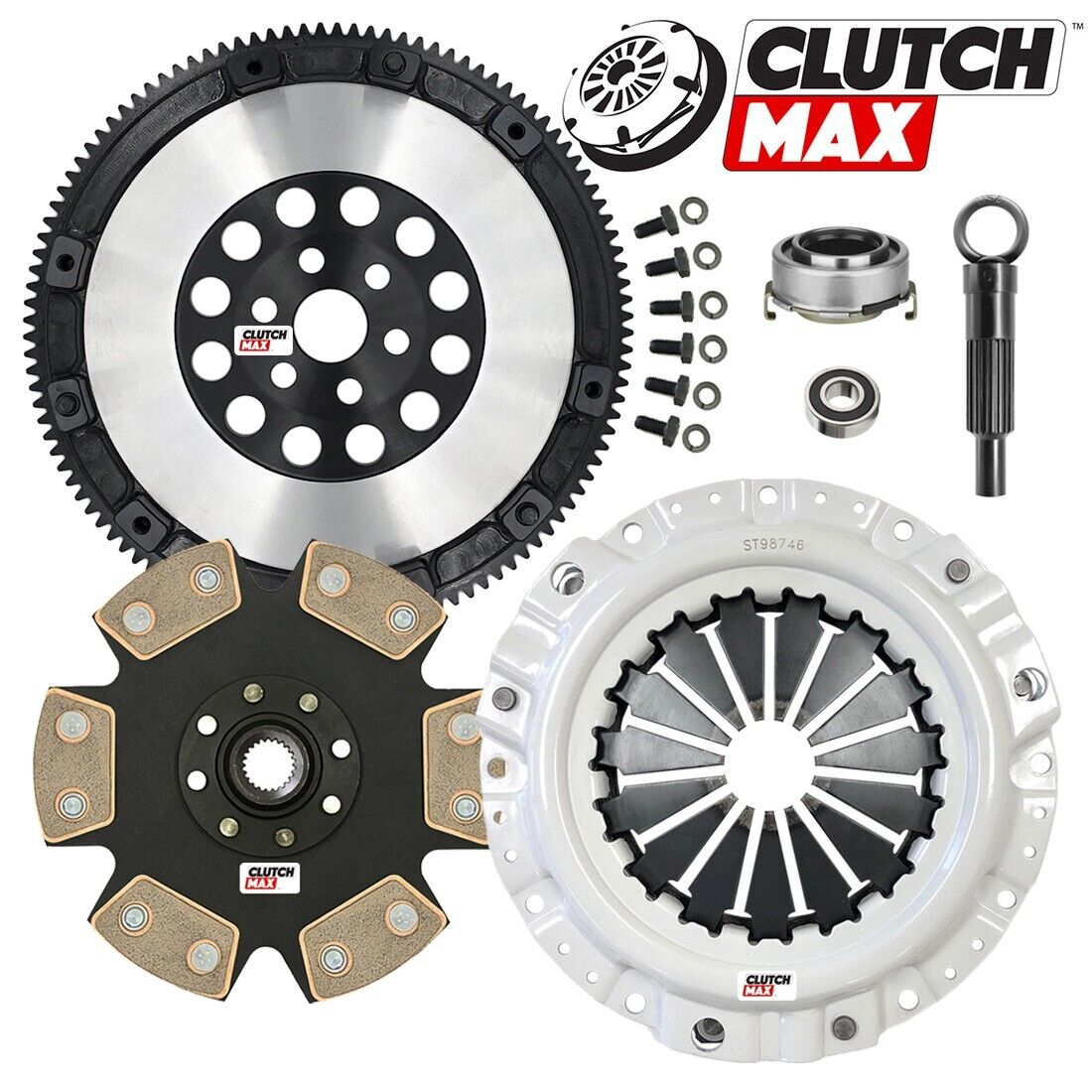 CLUTCHMAX  STAGE 4 CLUTCH KIT & PERFORMANCE CHROMOLY FLYWHEEL BUNDLE SET [CM10045HDDLSF-ST4]