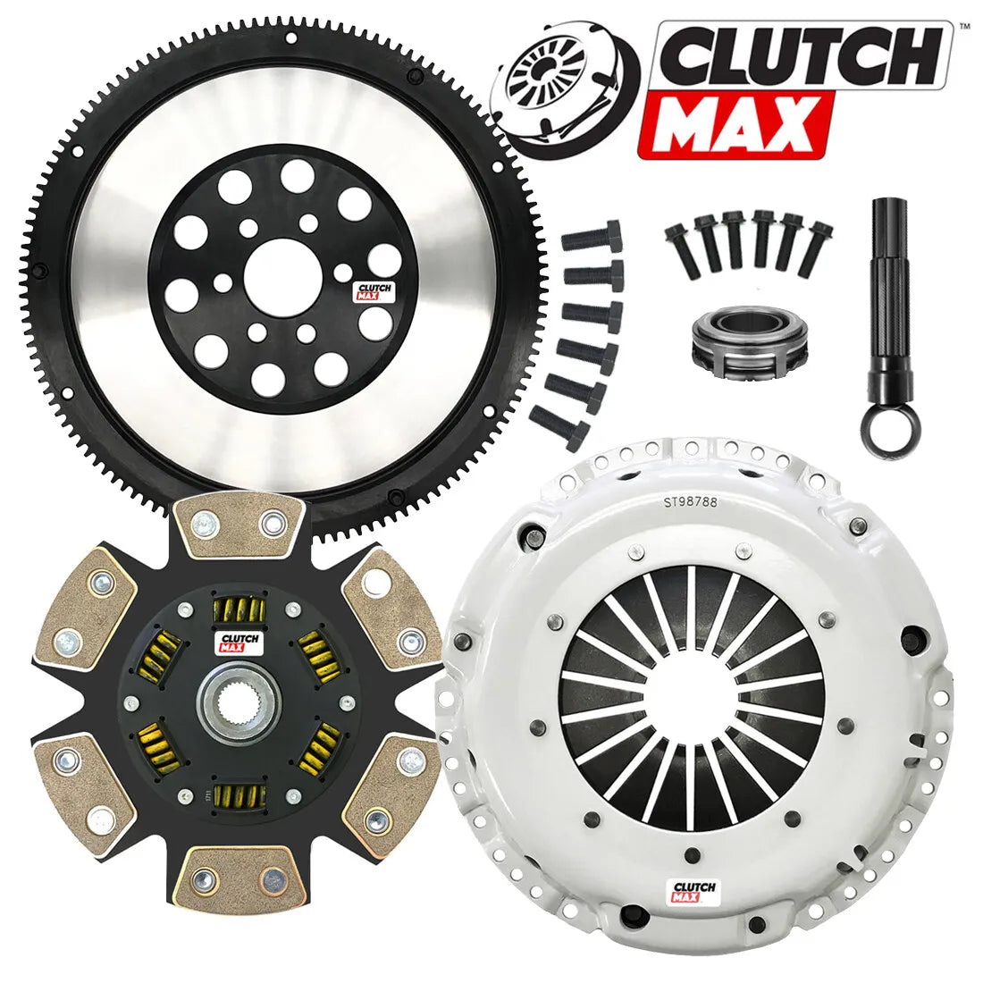 CLUTCHMAX  STAGE 3 CLUTCH KIT & PERFORMANCE CHROMOLY FLYWHEEL BUNDLE SET [CM17072HDCLSF-ST3]