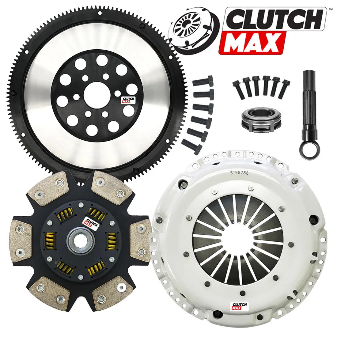 CLUTCHMAX  STAGE 3 CLUTCH KIT & PERFORMANCE CHROMOLY FLYWHEEL BUNDLE SET [CM17033HDCLSF-ST3]