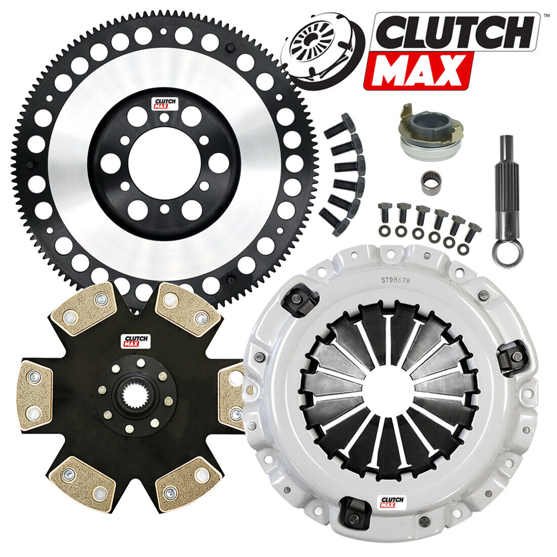 CLUTCHMAX  STAGE 4 CLUTCH KIT & PERFORMANCE CHROMOLY FLYWHEEL BUNDLE SET [CM10061HDDLSF-ST4]