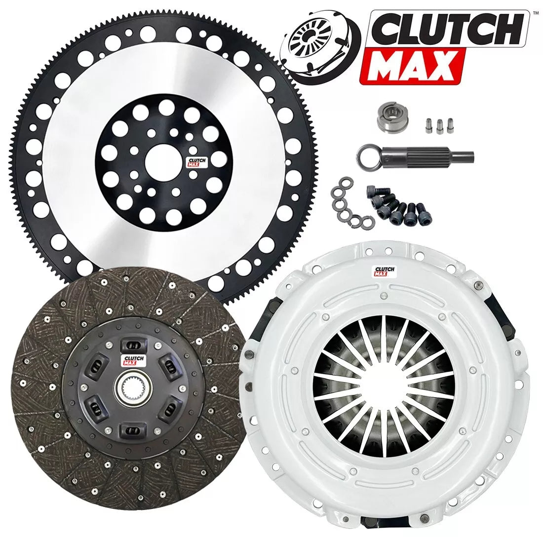 CLUTCHMAX STAGE 2 CLUTCH KIT & PERFORMANCE CHROMOLY FLYWHEEL BUNDLE SET [CM07809HD-LSF07809-ST2]