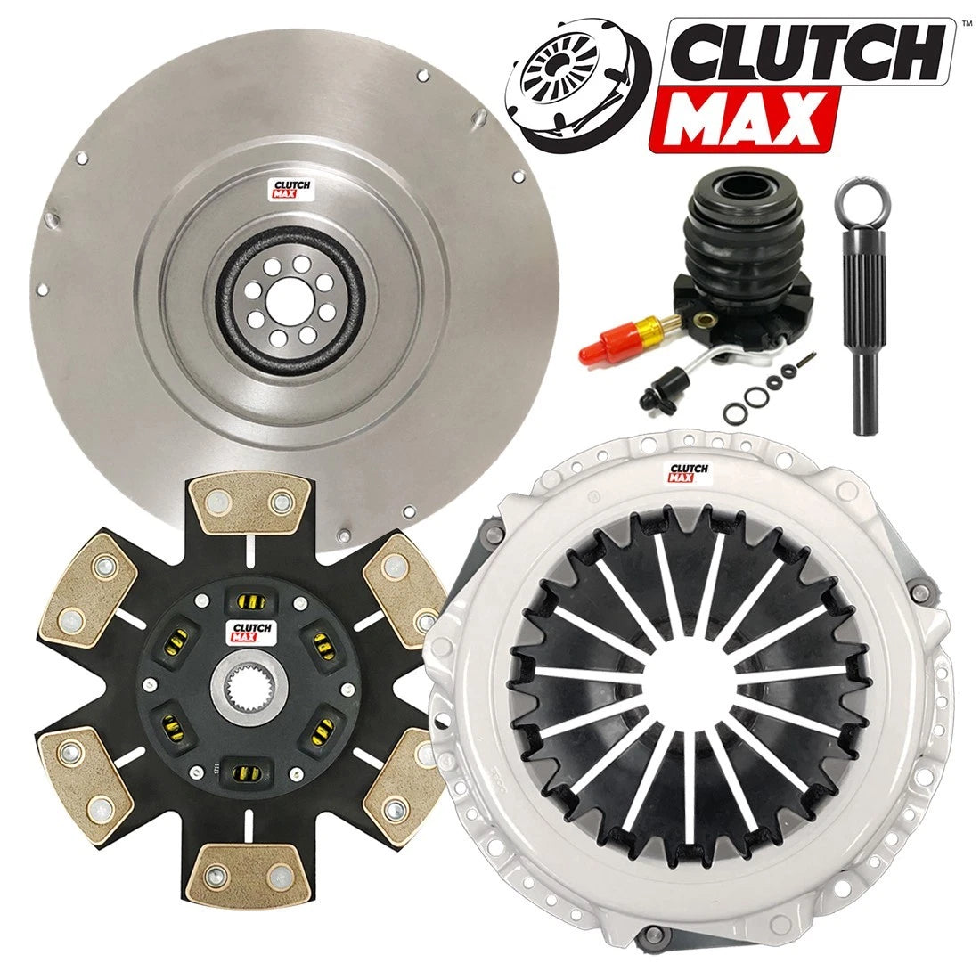 CLUTCHMAX  STAGE 4 CLUTCH KIT & FLYWHEEL WITH SLAVE CYLINDER BUNDLE SET [CM07267HDCWS-FW167749-ST4]