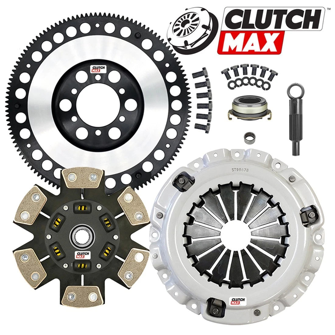 CLUTCHMAX  STAGE 4 CLUTCH KIT & PERFORMANCE CHROMOLY FLYWHEEL BUNDLE SET [CM10061HDCLSF-ST4]