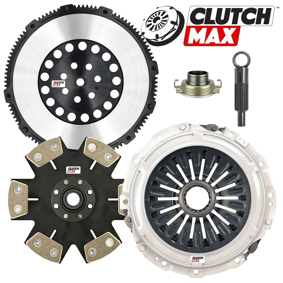 CLUTCHMAX  STAGE 5 CLUTCH KIT & PERFORMANCE CHROMOLY FLYWHEEL BUNDLE SET [CM05106HDDLSF-ST5]