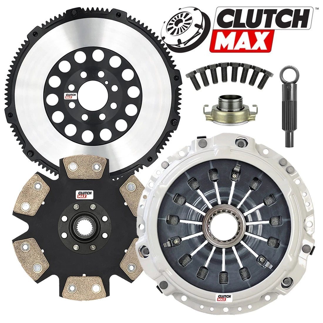 CLUTCHMAX  STAGE 4 CLUTCH KIT & PERFORMANCE CHROMOLY FLYWHEEL BUNDLE SET [CM05105HDDLSF-ST4]
