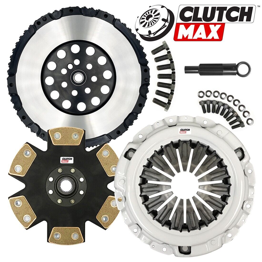 CLUTCHMAX  STAGE 5 CLUTCH KIT & PERFORMANCE CHROMOLY FLYWHEEL BUNDLE SET [CM05960HDDLSF-ST5]