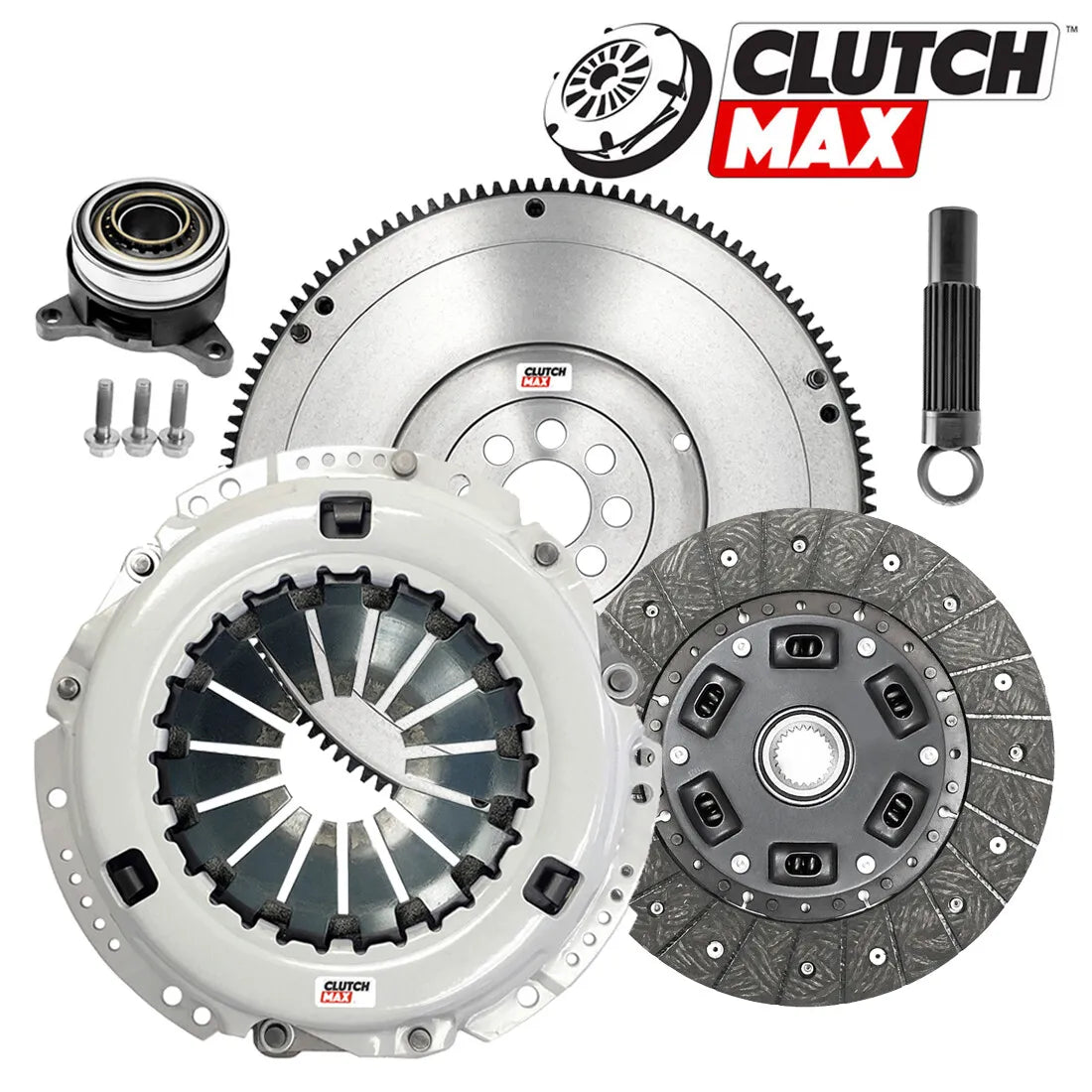 CLUTCHMAX OEM CLUTCH KIT & FLYWHEEL WITH SLAVE CYLINDER BUNDLE SET [CM16087HDWS-FW167139-CK]