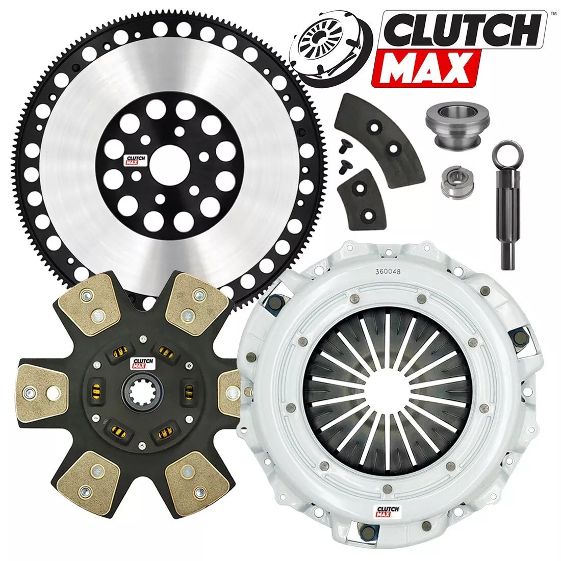 CLUTCHMAX  STAGE 4 CLUTCH KIT & PERFORMANCE CHROMOLY FLYWHEEL BUNDLE SET [CM07042HDCLSF-ST4]