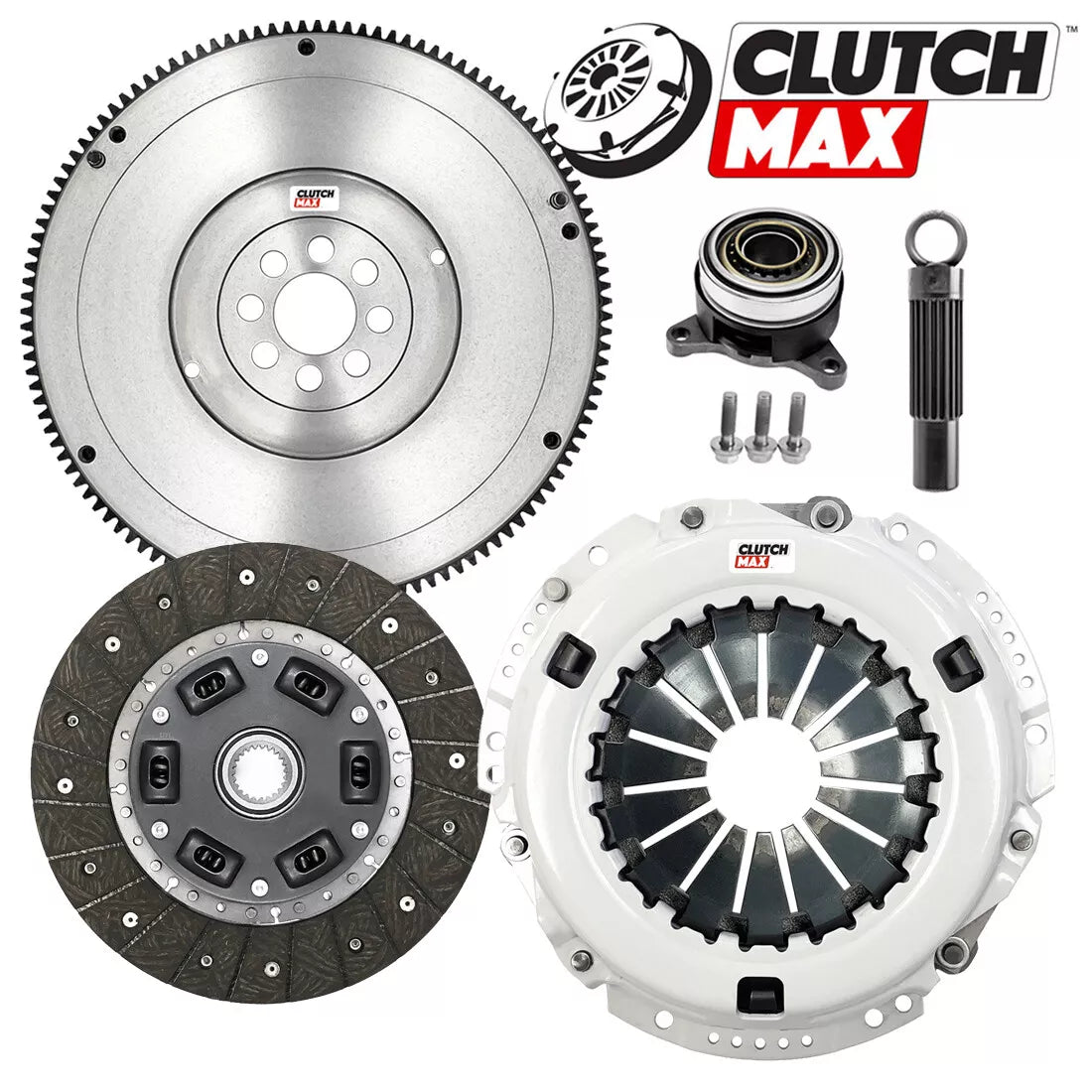 CLUTCHMAX STAGE 2 CLUTCH KIT & FLYWHEEL WITH SLAVE CYLINDER BUNDLE SET [CM16087HDWS-FW167139-ST2]