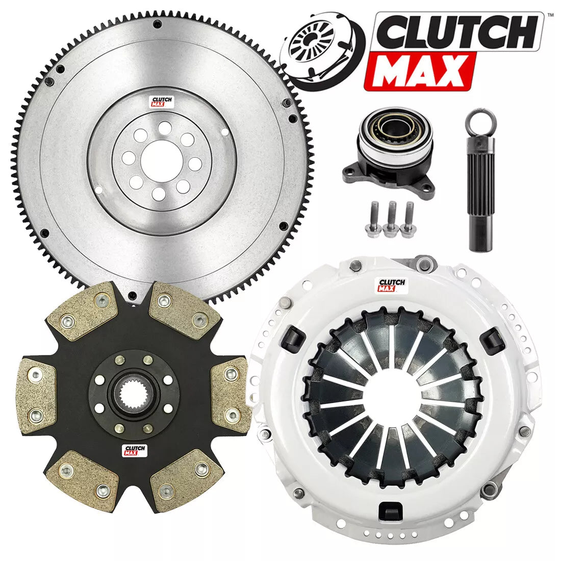 CLUTCHMAX STAGE 4 CLUTCH KIT & FLYWHEEL WITH SLAVE CYLINDER BUNDLE SET [CM16087HDDWS-FW167139-ST4]