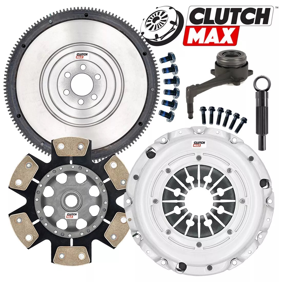 CLUTCHMAX  STAGE 4 CLUTCH KIT & FLYWHEEL WITH SLAVE CYLINDER BUNDLE SET [CM17267HDDWSFW-ST4]