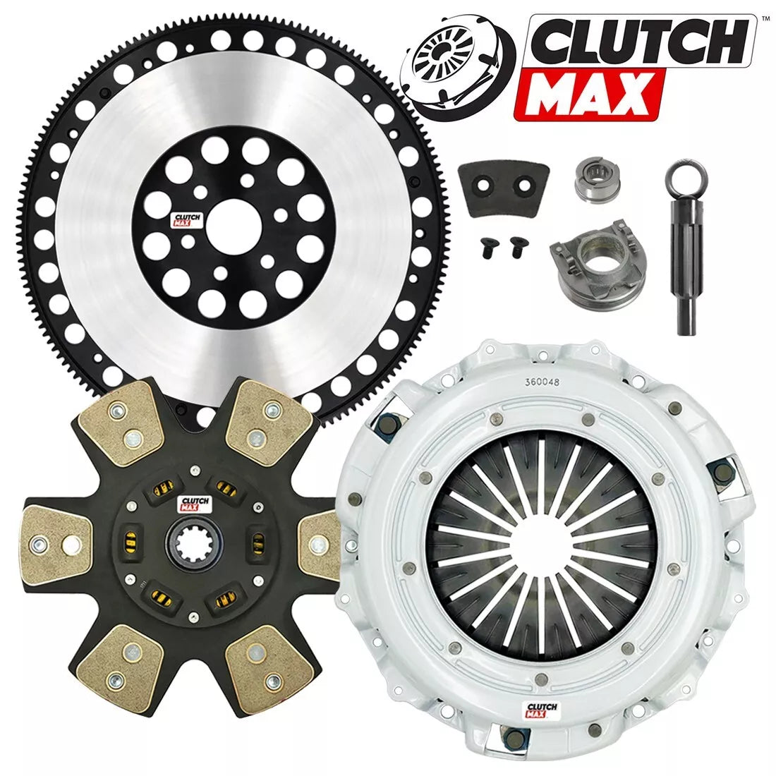 CLUTCHMAX  STAGE 4 CLUTCH KIT & PERFORMANCE CHROMOLY FLYWHEEL BUNDLE SET [CM07014HDCLSF-ST4]