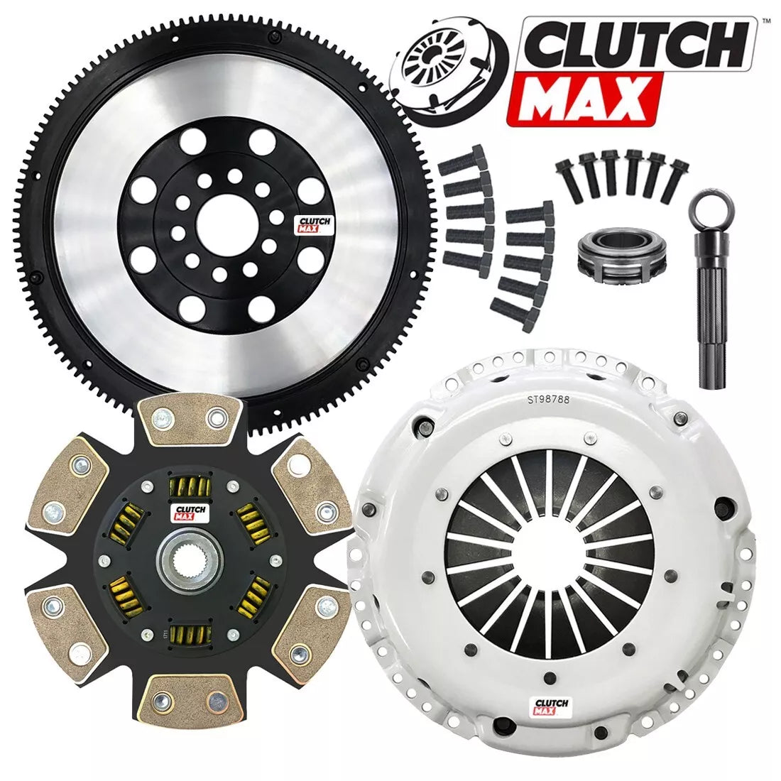 CLUTCHMAX  STAGE 3 CLUTCH KIT & PERFORMANCE CHROMOLY FLYWHEEL BUNDLE SET [CM17036HDCLSF-ST3]