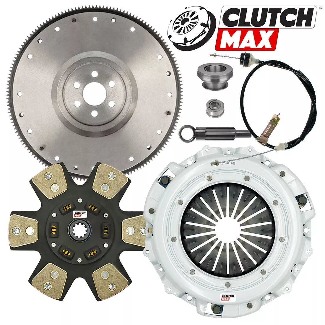 CLUTCHMAX  STAGE 4 CLUTCH KIT & FLYWHEEL BUNDLE SET [CM07042HDCWC-FW167711-ST4]