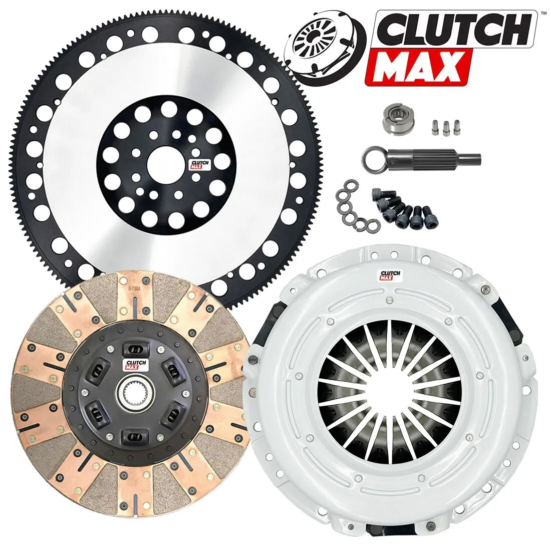 CLUTCHMAX STAGE 3 CLUTCH KIT & PERFORMANCE CHROMOLY FLYWHEEL BUNDLE SET [CM07809DF-LSF07809-ST3]