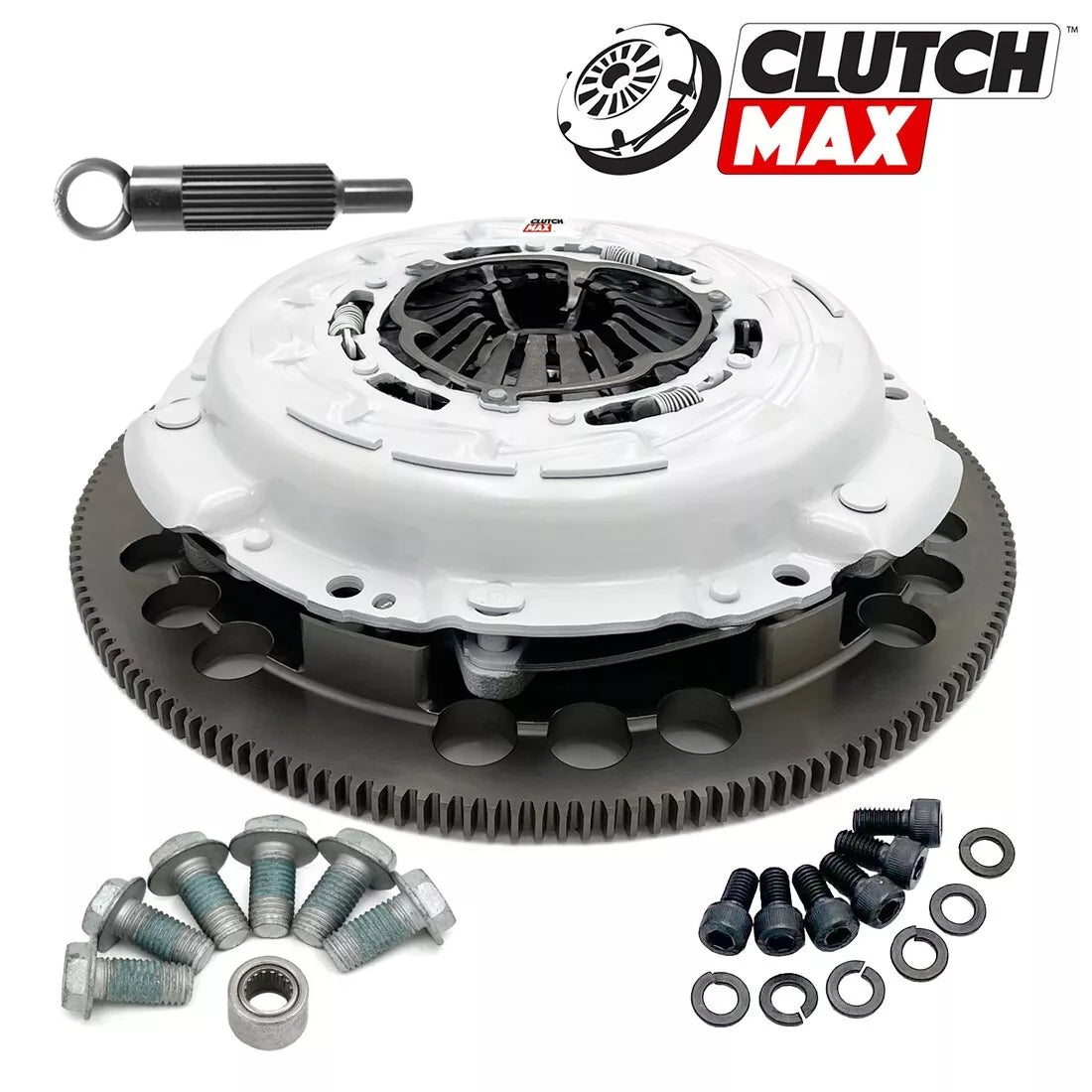 CLUTCHMAX 800HP TWIN PLATE CLUTCH KIT & PERFORMANCE CHROMOLY FLYWHEEL BUNDLE SET [CM04183MP-CK]