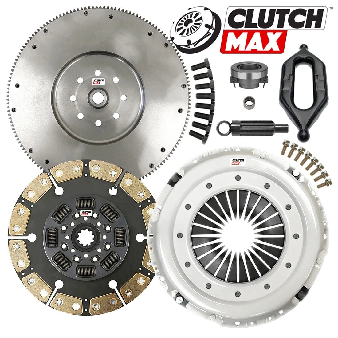 CLUTCHMAX STAGE 4 CLUTCH KIT & FLYWHEEL WITH FORK BUNDLE SET [CM05101HDCFW-CF135-ST4]