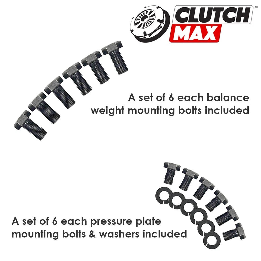 CLUTCHMAX  STAGE 2 CLUTCH KIT & PERFORMANCE CHROMOLY FLYWHEEL COUNTER WEIGHT BUNDLE SET [CM10061HDLSF-CW-03-ST2]