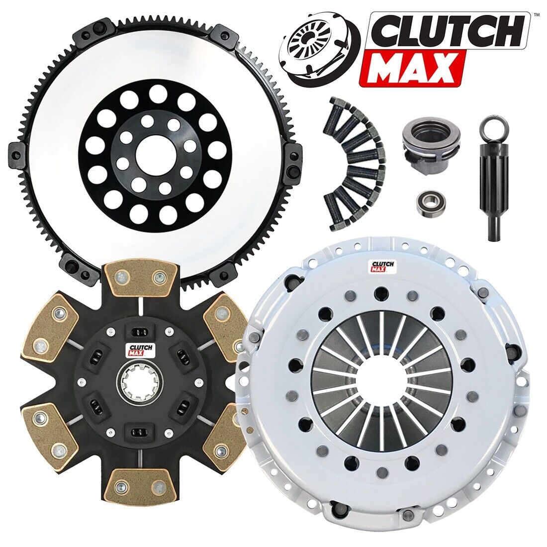 CLUTCHMAX  STAGE 4 CLUTCH KIT & PERFORMANCE CHROMOLY FLYWHEEL BUNDLE SET [CM03054HDCLSF-ST4]