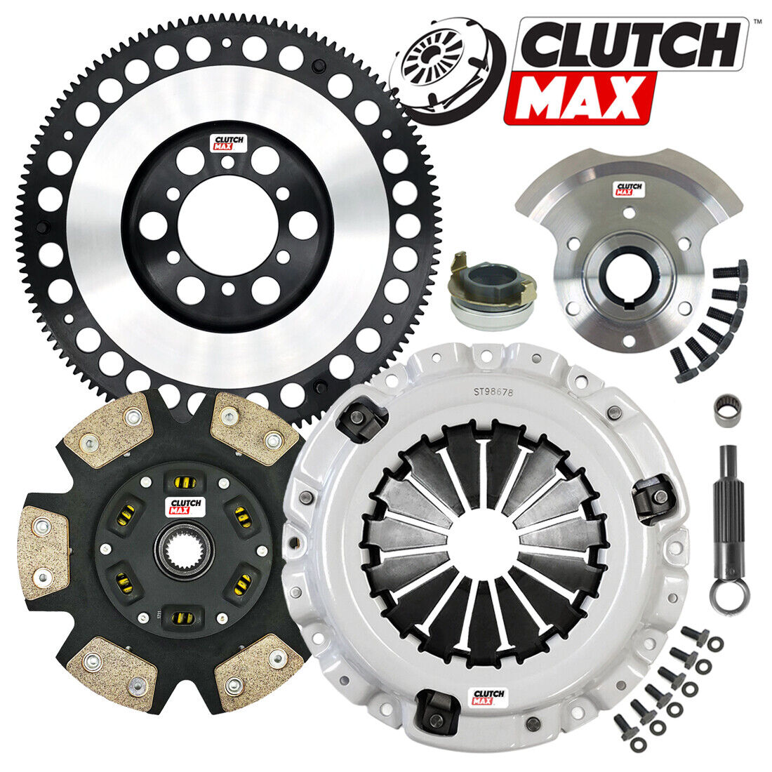 CLUTCHMAX  STAGE 3 CLUTCH KIT & PERFORMANCE CHROMOLY FLYWHEEL COUNTER WEIGHT BUNDLE SET [CM10061HDCLSF-CW-03-ST3]