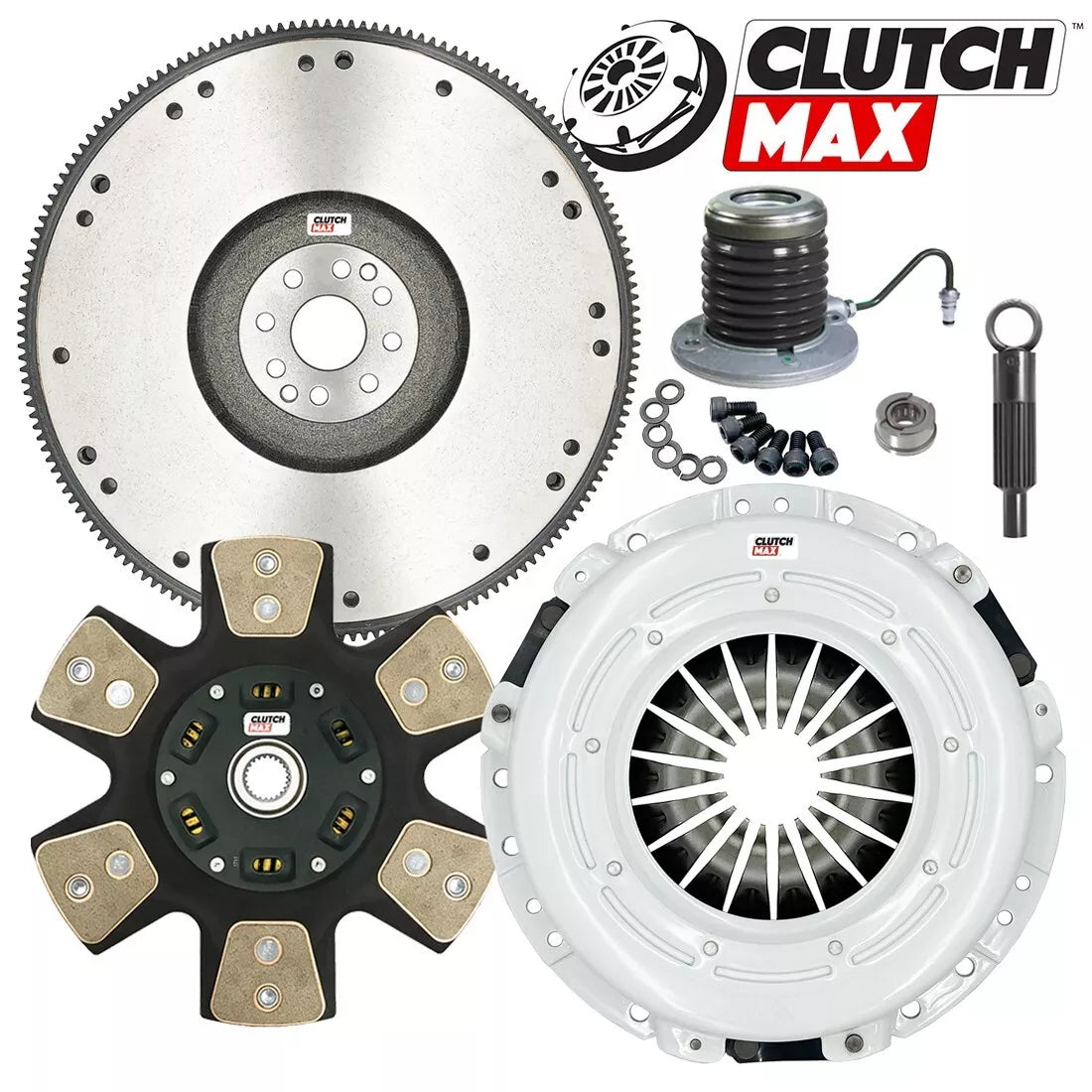 CLUTCHMAX  STAGE 4 CLUTCH KIT & FLYWHEEL WITH SLAVE CYLINDER BUNDLE SET [CM07809HDCWS-FW167751-ST4]