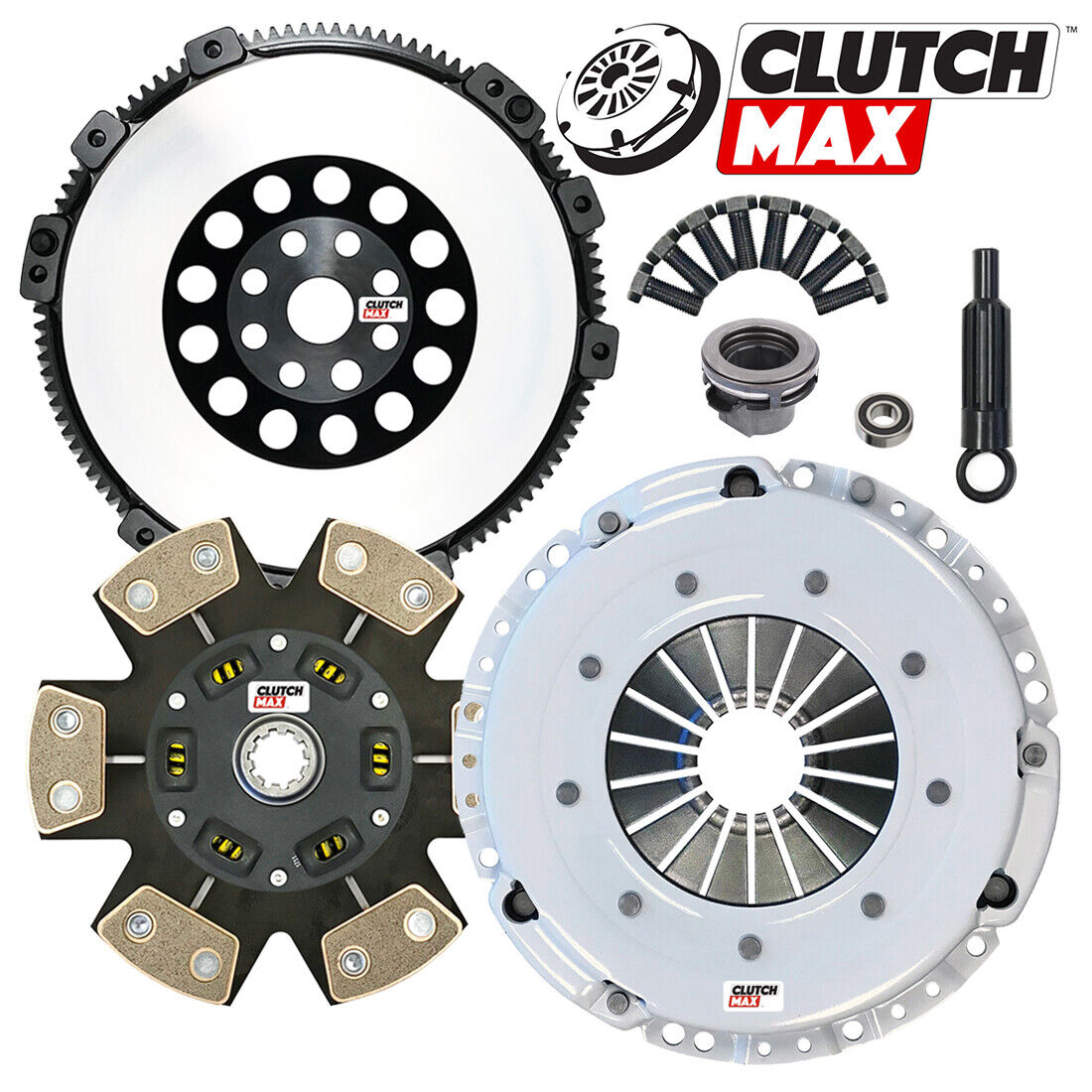 CLUTCHMAX  STAGE 4 CLUTCH KIT & PERFORMANCE CHROMOLY FLYWHEEL BUNDLE SET [CM03047HDCLSF-ST4]