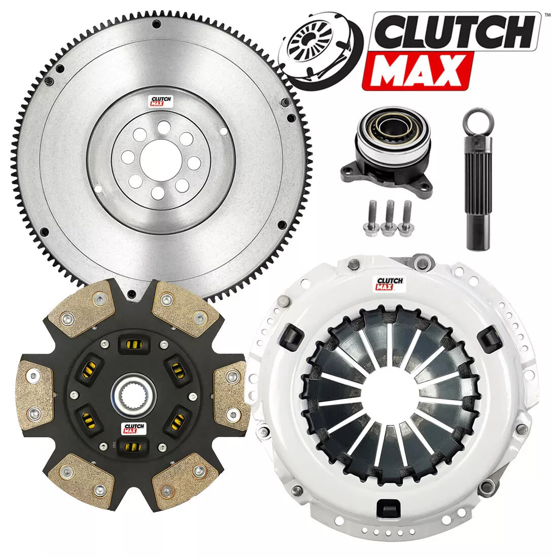 CLUTCHMAX STAGE 3 CLUTCH KIT & FLYWHEEL WITH SLAVE CYLINDER BUNDLE SET [CM16087HDCWS-FW167139-ST3]