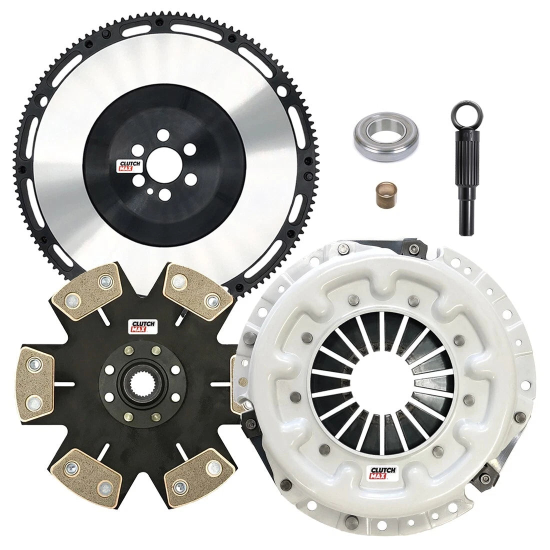 CLUTCHMAX  STAGE 4 CLUTCH KIT & PERFORMANCE CHROMOLY FLYWHEEL BUNDLE SET [CM06038HDDLSF-ST4]