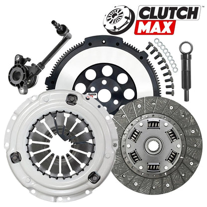 CLUTCHMAX OEM CLUTCH KIT & PERFORMANCE CHROMOLY FLYWHEEL WITH SLAVE CYLINDER BUNDLE SET [CM06055HDWS-LSF06055-CK]