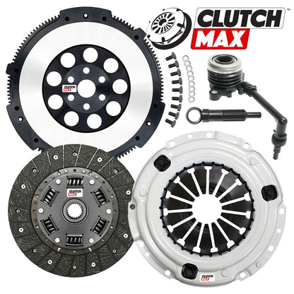 CLUTCHMAX  STAGE 2 CLUTCH KIT & PERFORMANCE CHROMOLY FLYWHEEL WITH SLAVE CYLINDER BUNDLE SET [CM06055HDWS-LSF06055-ST2]
