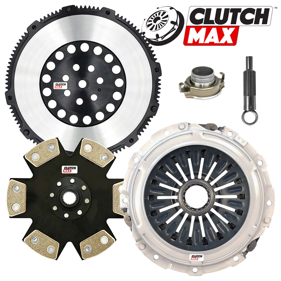 CLUTCHMAX  STAGE 4 CLUTCH KIT & PERFORMANCE CHROMOLY FLYWHEEL BUNDLE SET [CM05106HDDLSF-ST4]