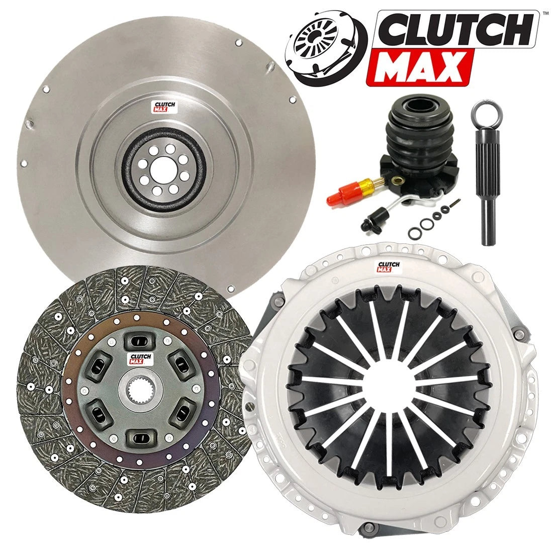 CLUTCHMAX  STAGE 2 CLUTCH KIT & FLYWHEEL WITH SLAVE CYLINDER BUNDLE SET [CM07267HDWS-FW167749-ST2]