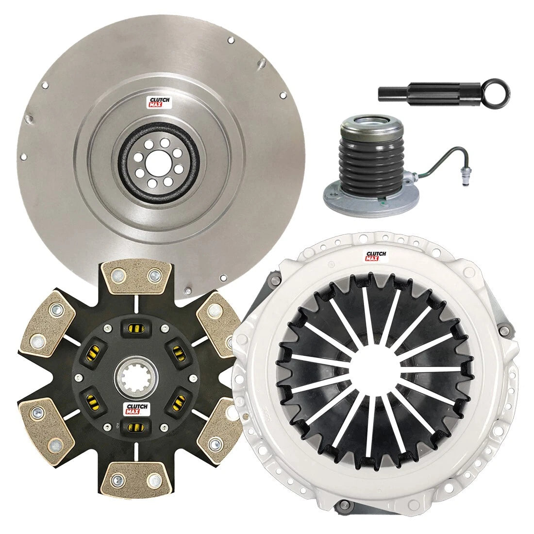 CLUTCHMAX STAGE 4 CLUTCH KIT & FLYWHEEL WITH SLAVE CYLINDER BUNDLE SET [CM07193HDCWS-FW167749-ST4]
