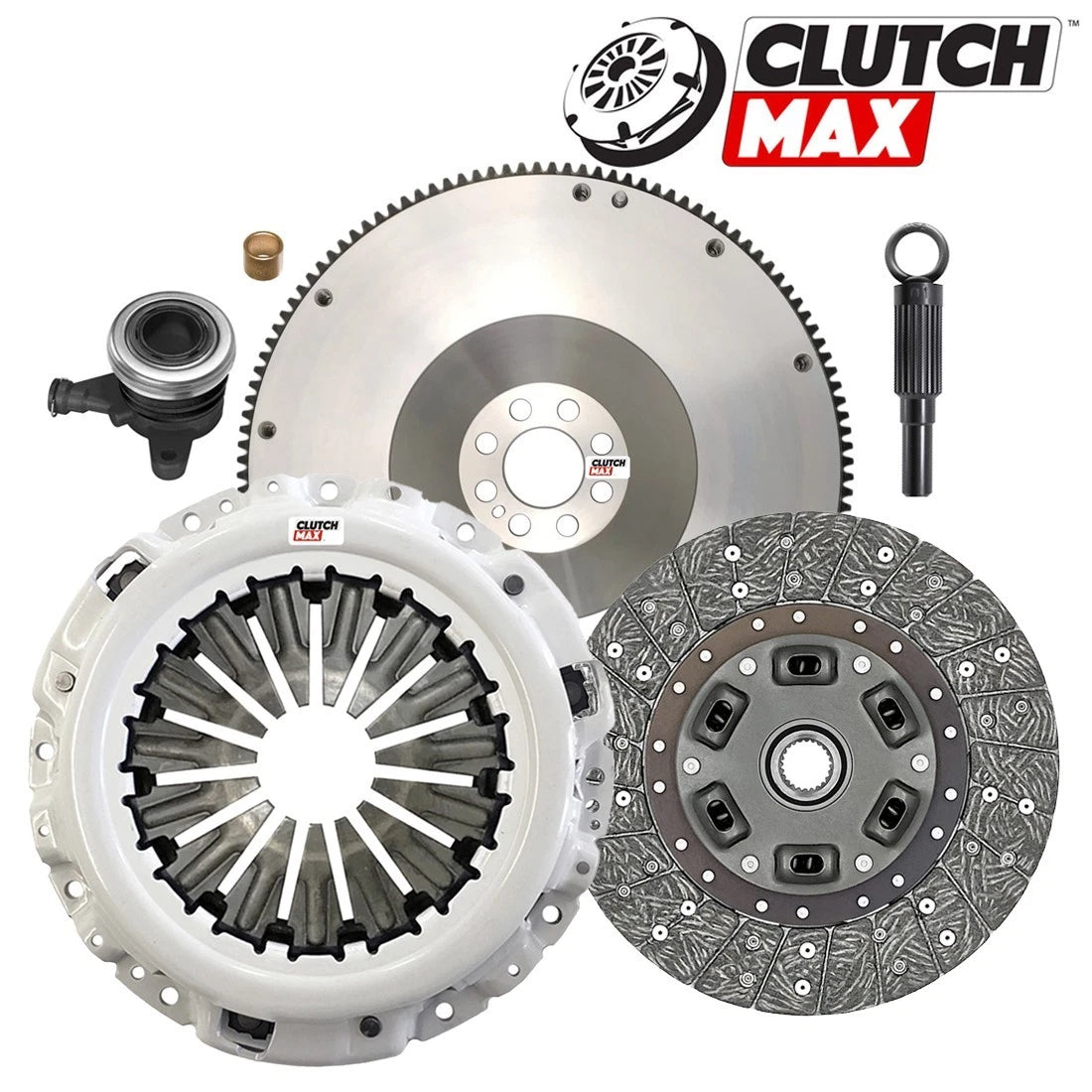 CLUTCHMAX  OEM CLUTCH KIT & FLYWHEEL WITH SLAVE CYLINDER BUNDLE SET [CM06082HDWS-FW167332-CK]
