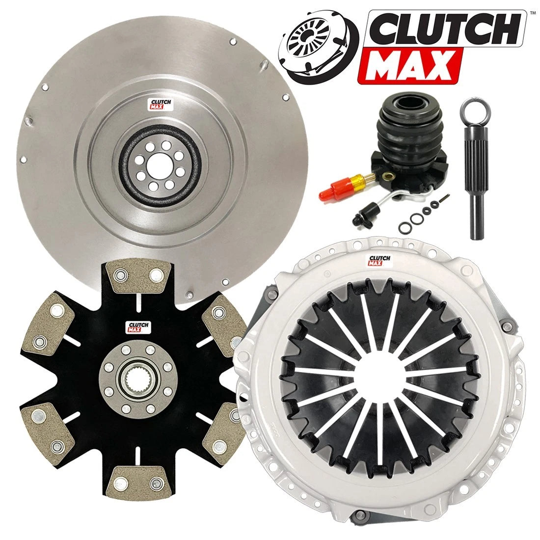 CLUTCHMAX STAGE 5 CLUTCH KIT & FLYWHEEL BUNDLE SET WITH SLAVE CYLINDER [CM07267HDDWS-FW167749-ST5]