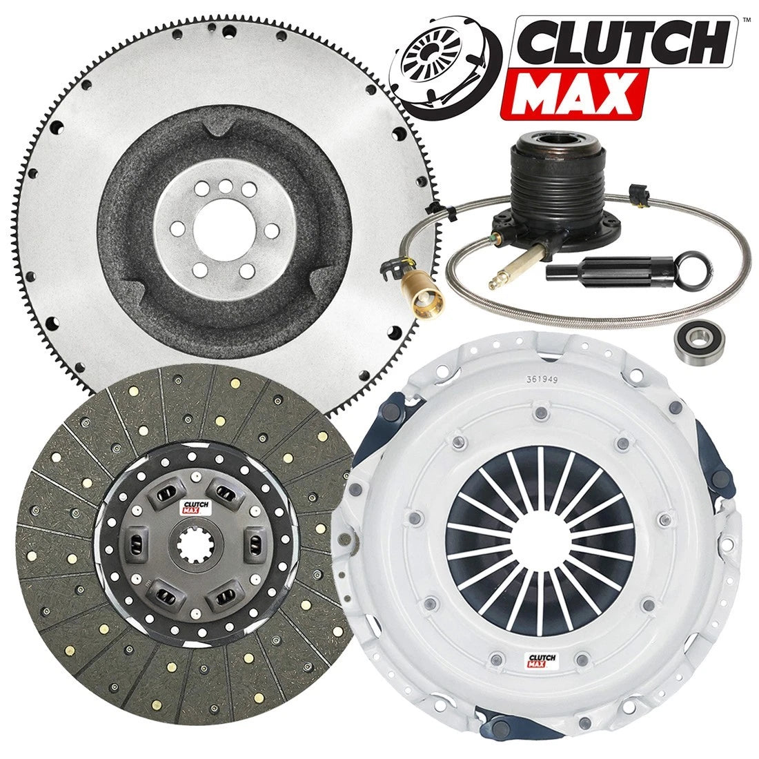 CLUTCHMAX  STAGE 1 CLUTCH KIT & FLYWHEEL WITH SLAVE CYLINDER BUNDLE SET [CM04182HDWS-FW167577-ST1]